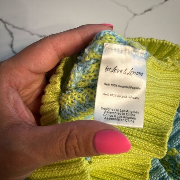 FOR LOVE & LEMONS Sweater Vest Top Medium - Picture 4 of 4